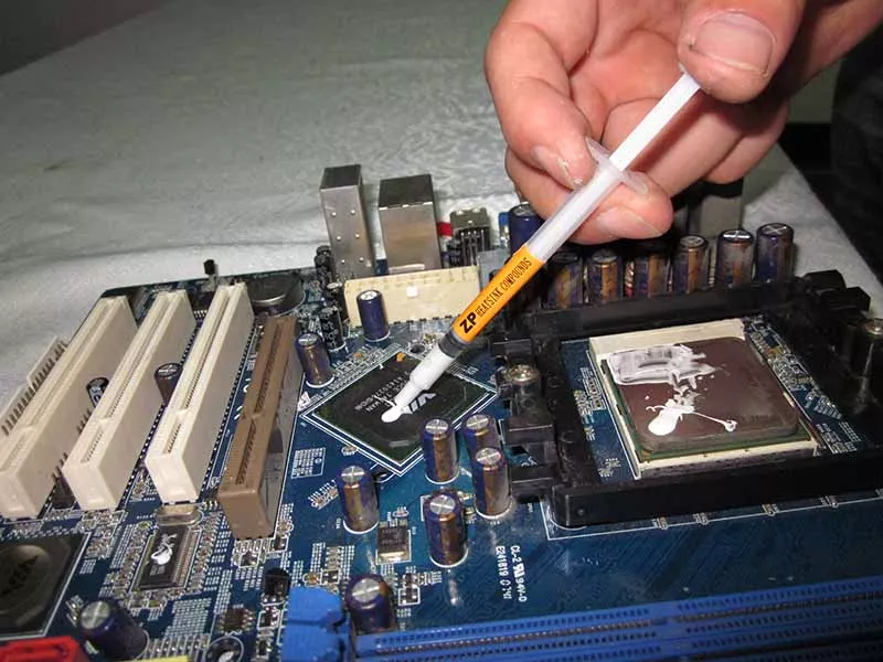 how to apply thermal glue